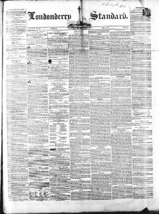 cover page of Londonderry Standard published on May 4, 1854