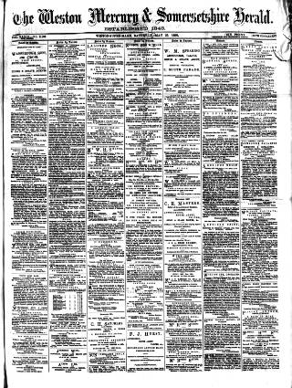 cover page of Weston Mercury published on May 23, 1896