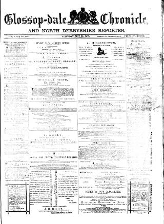 cover page of Glossop-dale Chronicle and North Derbyshire Reporter published on May 12, 1877