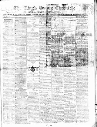 cover page of Kings County Chronicle published on April 25, 1866