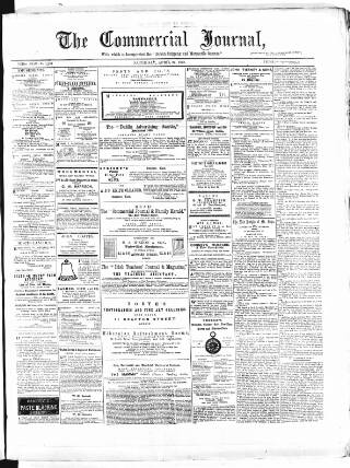 cover page of Commercial Journal published on April 27, 1872
