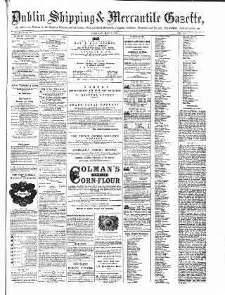 cover page of Dublin Shipping and Mercantile Gazette published on May 2, 1871