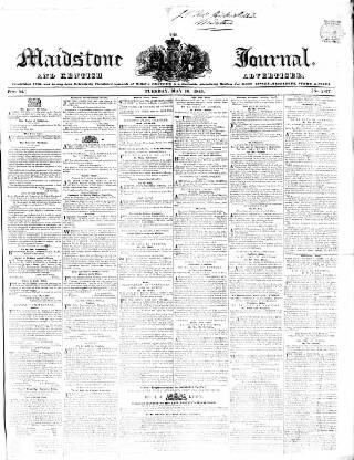 cover page of Maidstone Journal and Kentish Advertiser published on May 18, 1841