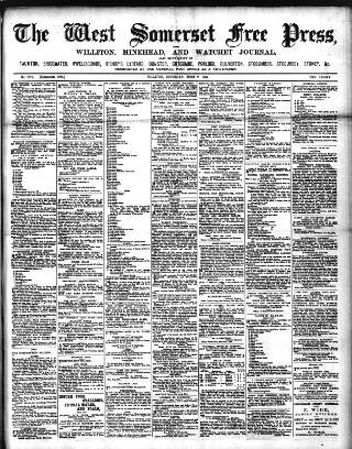 cover page of West Somerset Free Press published on June 2, 1894
