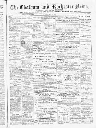 cover page of Chatham News published on May 23, 1891