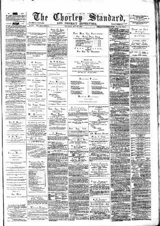 cover page of Chorley Standard and District Advertiser published on May 29, 1880