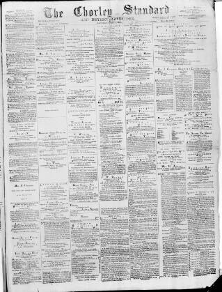 cover page of Chorley Standard and District Advertiser published on April 17, 1886