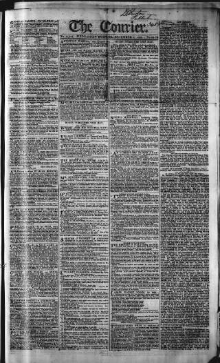 cover page of London Courier and Evening Gazette published on December 3, 1828