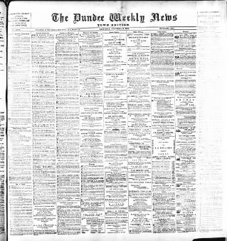 cover page of Dundee Weekly News published on December 3, 1887