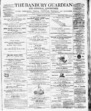 cover page of Banbury Guardian published on May 28, 1874