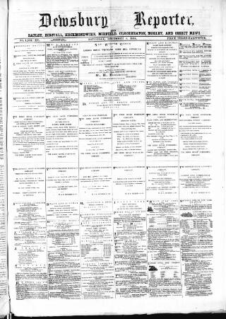 cover page of Dewsbury Reporter published on December 5, 1874