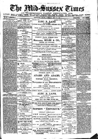 cover page of Mid Sussex Times published on May 26, 1891