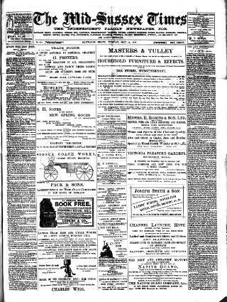 cover page of Mid Sussex Times published on May 23, 1899
