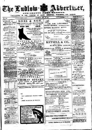cover page of Ludlow Advertiser published on May 28, 1904