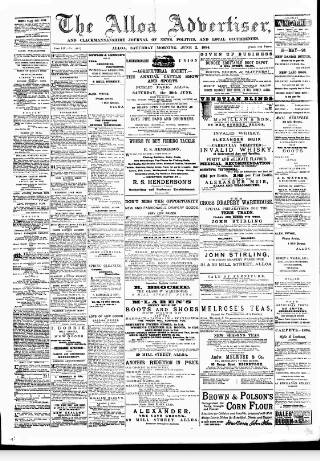 cover page of Alloa Advertiser published on June 2, 1894