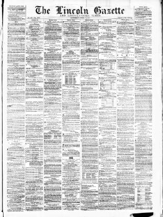 cover page of Lincoln Gazette published on April 17, 1875