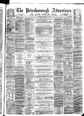 cover page of Peterborough Advertiser published on December 2, 1876