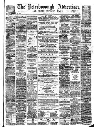 cover page of Peterborough Advertiser published on May 19, 1877