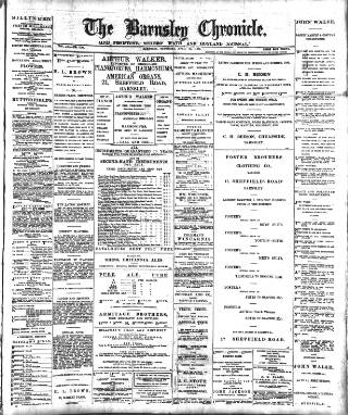 cover page of Barnsley Chronicle published on April 29, 1899