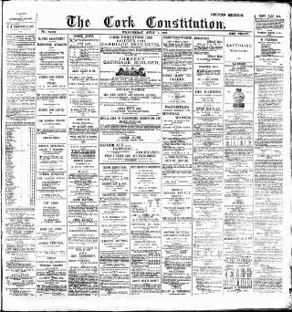cover page of Cork Constitution published on July 1, 1885