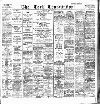 cover page of Cork Constitution published on May 25, 1886
