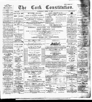 cover page of Cork Constitution published on April 23, 1892
