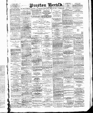 cover page of Preston Herald published on April 27, 1895