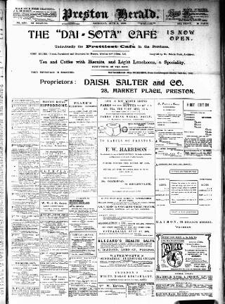 cover page of Preston Herald published on June 2, 1906