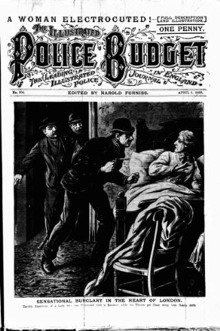 cover page of Illustrated Police Budget published on April 1, 1899