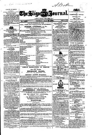 cover page of Sligo Journal published on May 19, 1837
