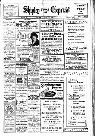 cover page of Shipley Times and Express published on April 17, 1925