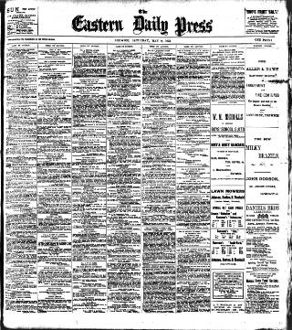 cover page of Eastern Daily Press published on May 9, 1903
