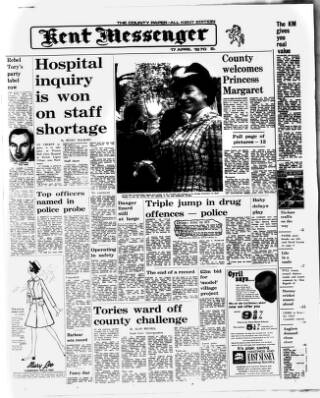 cover page of Maidstone Telegraph published on April 17, 1970