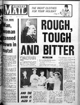 cover page of Sunday Mail (Glasgow) published on May 17, 1970