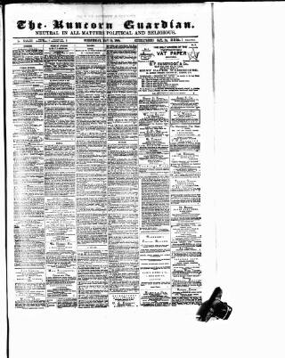 cover page of Runcorn Guardian published on May 19, 1880