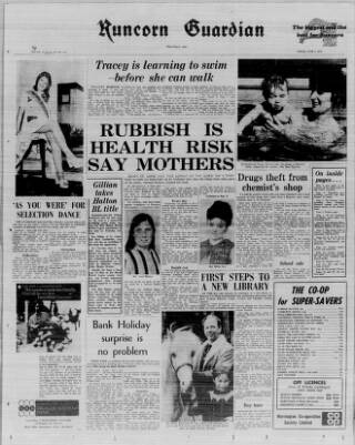 cover page of Runcorn Guardian published on June 2, 1972
