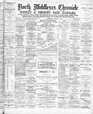 cover page of North Middlesex Chronicle published on June 17, 1905