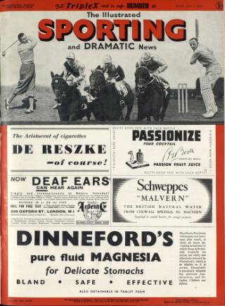 cover page of Illustrated Sporting and Dramatic News published on June 2, 1939