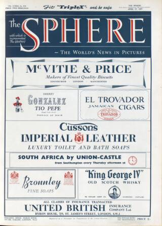 cover page of The Sphere published on April 27, 1957