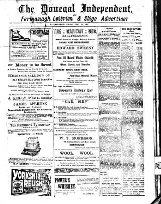 cover page of Donegal Independent published on May 10, 1907