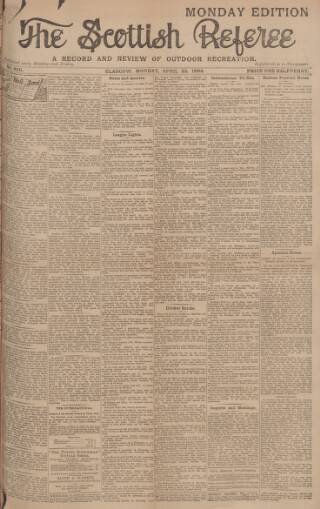 cover page of Scottish Referee published on April 23, 1894