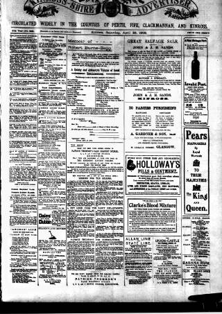 cover page of Kinross-shire Advertiser published on April 25, 1903