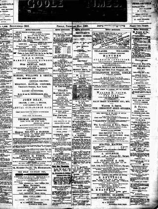 cover page of Goole Times published on February 21, 1896