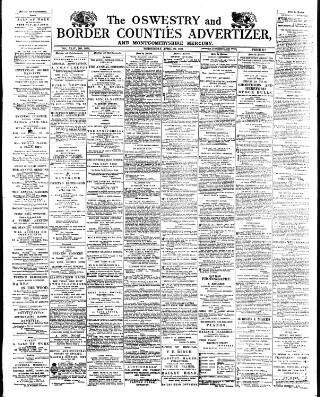 cover page of Oswestry Advertiser published on April 20, 1892