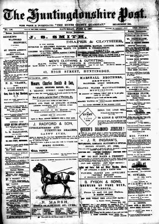 cover page of Hunts Post published on June 5, 1897