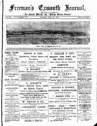 cover page of Exmouth Journal published on April 27, 1895