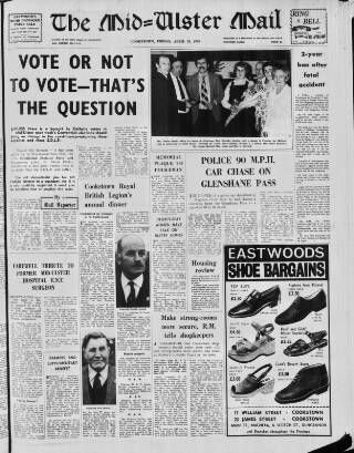 cover page of Mid-Ulster Mail published on April 25, 1975
