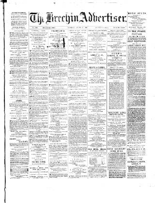 cover page of Brechin Advertiser published on April 27, 1886