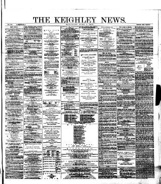 cover page of Keighley News published on June 2, 1877