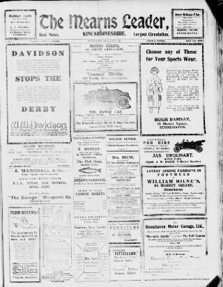 cover page of Mearns Leader published on June 2, 1922